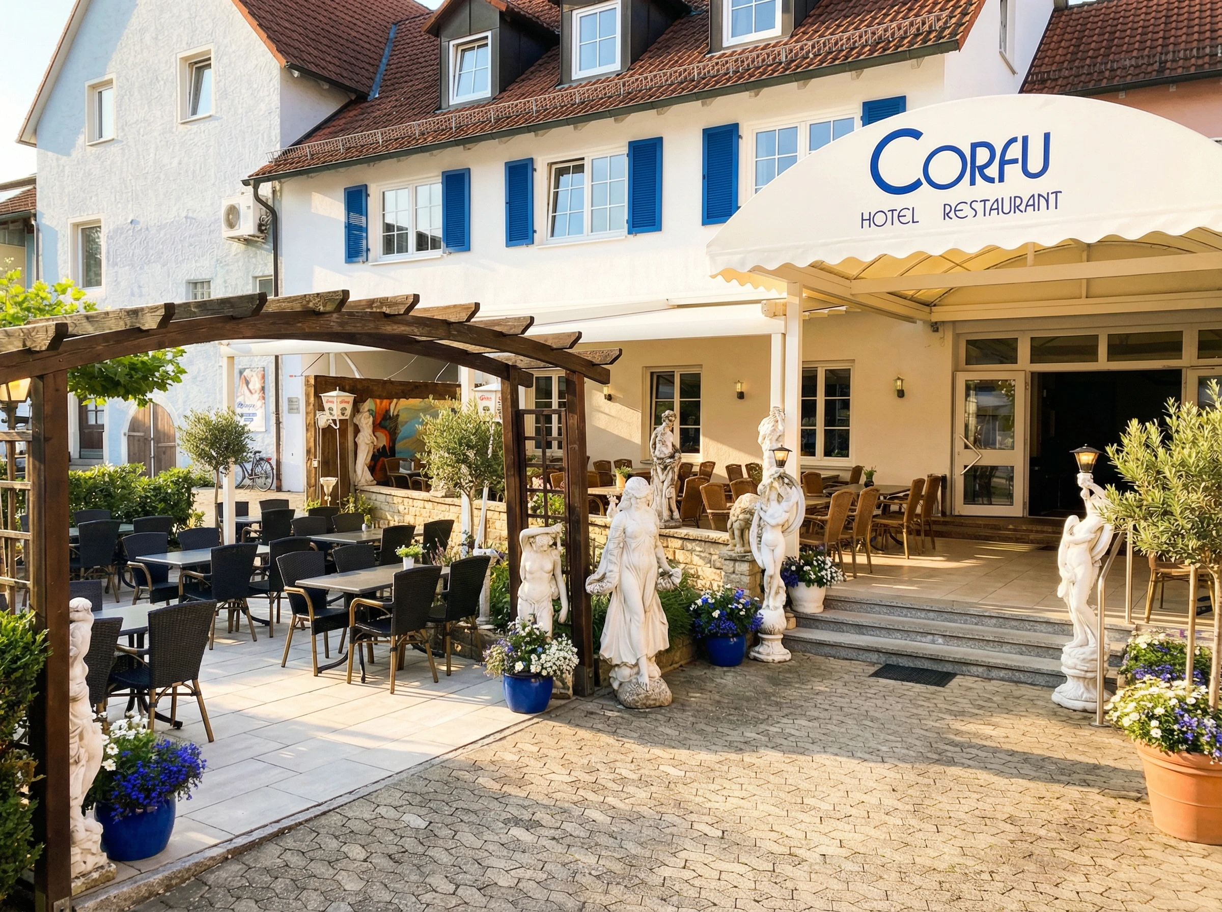 Außenansicht Restaurant Corfu Bad Krozingen